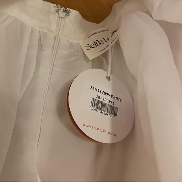 Karrie Layered Ballet Mini Skirt White, L - Picture 8 of 8